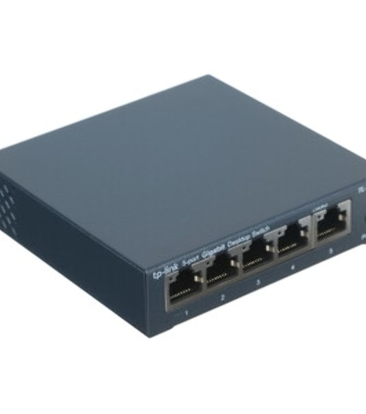 Коммутатор настольный TP-Link TL-SG105S 5-портовый 10/100/1000 Мбит/с