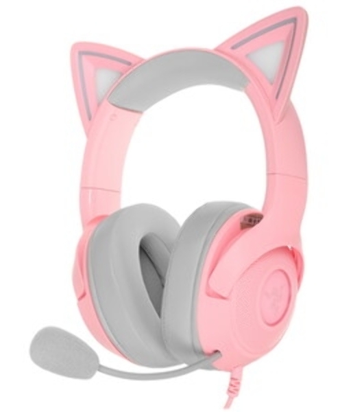 Гарнитура Razer Kraken Kitty V2 Quartz розовый, проводная, USB, подсветка