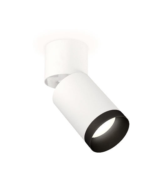 Комплект накладного поворотного светильника Ambrella light XM6312041 SWH/WH/PBK белый песок/белый/черный полированный MR16 GU5.3 (A2220, C6312, N6131)
