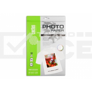 Термотрансфер Cactus CS-TD15010 A4/150г/м2/10л. для струйной печати для светлых тканей