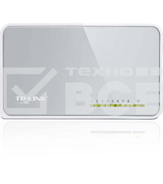 Коммутатор TP-Link SOHO TL-SF1008D Коммутатор 8-port 10/100M mini Desktop Switch, 8 10/100M RJ45 ports, Plastic case