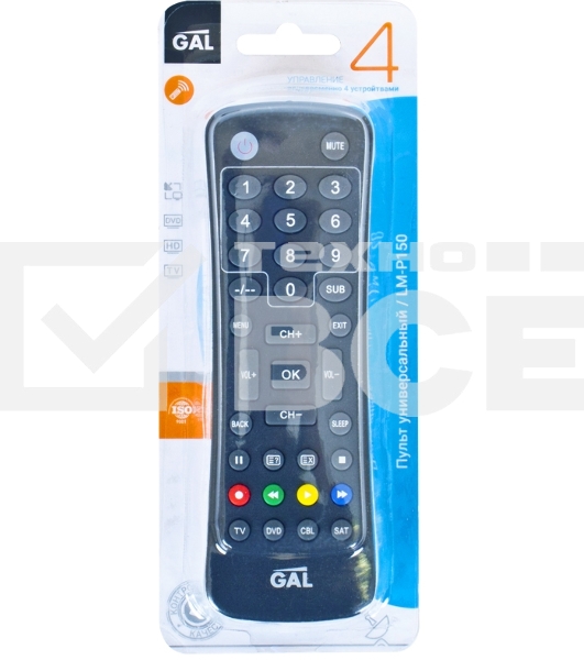 Пульт ДУ GAL LM-P150 универсальный