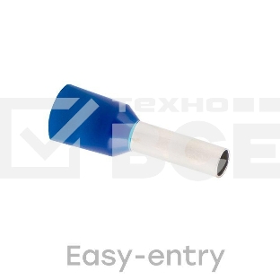 Наконечник штыревой втулочный изолированный  НШвИ 2,5-8 (50шт.) EKF PROxima nhvi-2.5-8