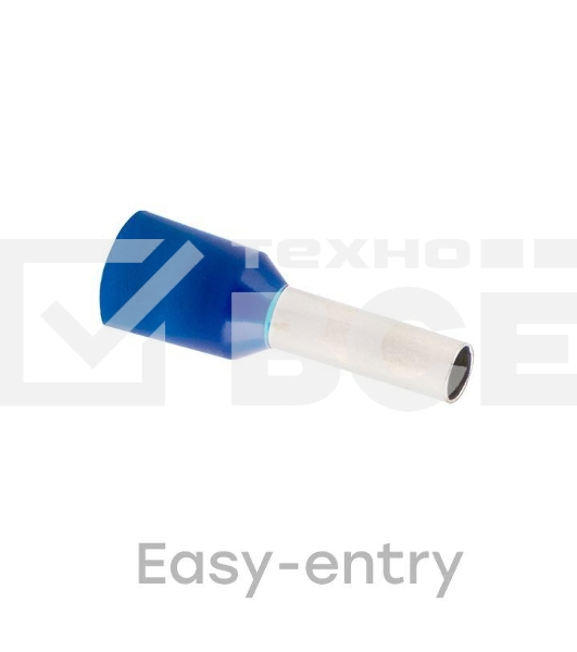 Наконечник штыревой втулочный изолированный  НШвИ 2,5-8 (50шт.) EKF PROxima nhvi-2.5-8