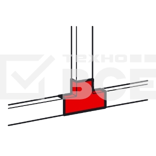 Тройник 40x16 мм METRA Тройник 40x16 мм METRA