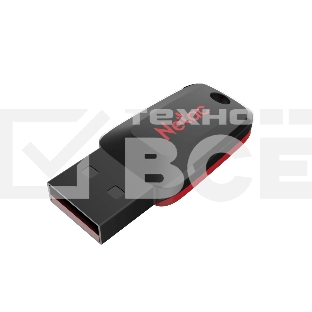 Флеш диск Netac U197 16Gb <NT03U197N-016G-20BK>, USB2.0, пластиковая, черная