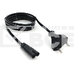 Кабель питания аудио/видео Cablexpert PC-184/2-1М, 1м, CEE 7/16 - C7, 2-pin, 2х0,5, черный, пакет, фото2