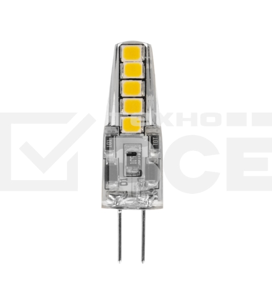 Лампа светодиодная Rexant капсульного типа JC-SILICON G4 12 В 2 Вт 6500 K холодный свет (силикон)