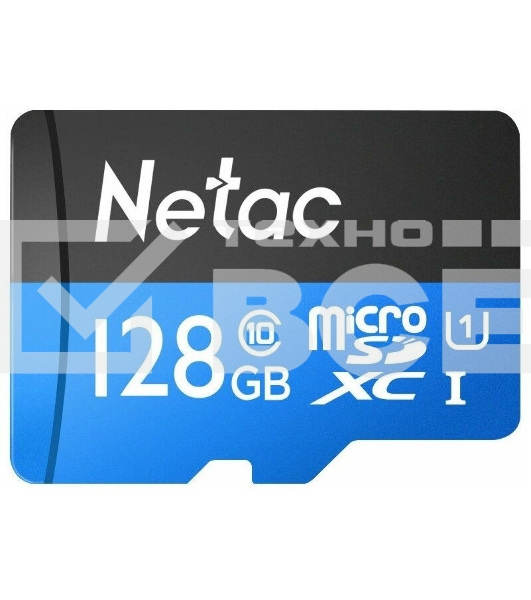 Флеш-Карта NeTac P500 Standard MicroSDXC 128GB U1/C10 up to 80MB/s, retail pack card only