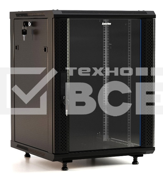 Шкаф телекоммуникационный настенный Hyperline TWB-FC, 19