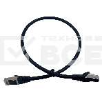 Патч-корд Buro STP 4 пары cat7 CCA molded 0.5м черный RJ-45 (m)-RJ-45 (m), фото2