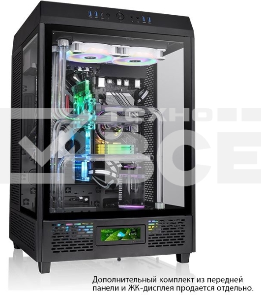 Компьютерный корпус Thermaltake The Tower 500 черный без БП ATX 1x120mm 3x140mm 4xUSB3.0 2xUSB3.1 audio bott PSU