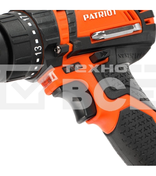 Дрель-шуруповерт Patriot BR 183UES, Аккумуляторная, 18В, Кейс