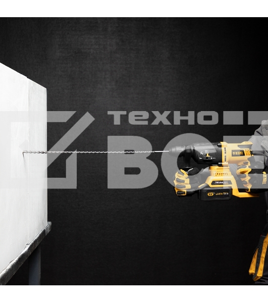 Бур по бетону Denzel двойная спираль, Cobalt W-tip, 12x600 мм, SDS PLUS