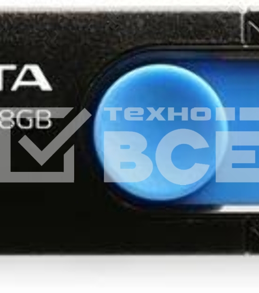 Флеш диск 128GB A-DATA UV320, USB 3.2, черный/голубой