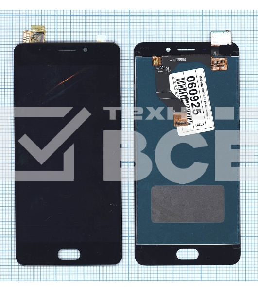 Дисплей для Meizu M6 Note черный
