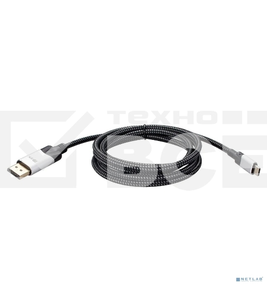 Кабель-адаптер USB 3.1 Type-Cm --> DP(m) 8K@60Hz, 1.8m , Alumi Shell,VCOM