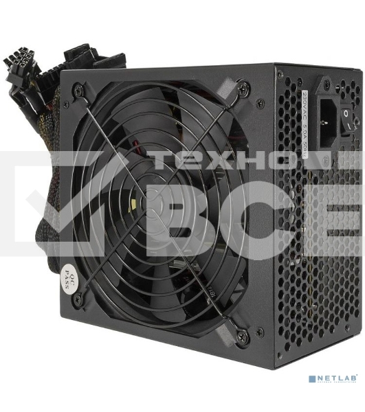 Блок питания CROWN CM-PS500W PRO (ATX, 500W, 80 PLUS SILVER 89%, APFC 20+4in 500мм, длина корпуса 140мм, FAN120, SATA*6, PATA*6, 4+4pin, 6+2pin PCI-E*4, кабель 1.2v, картонная упаковка)