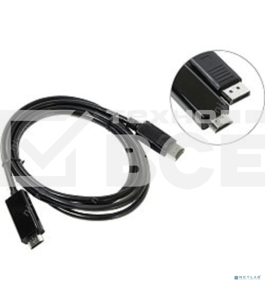 Кабель-переходник DisplayPort M-> HDMI M 1.8m Telecom [TA494)