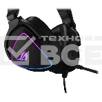 Игровые наушники ASUS ROG Delta S черные (7.1, USB Type-C + A, RGB подсветка, 50 мм, ESS 9281 Pro, микрофон, 90YH02K0-B2UA00), фото3