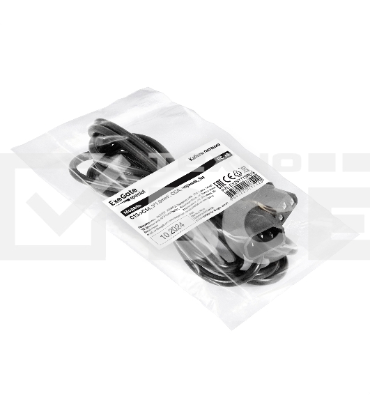 Кабель питания ExeGate Special EC-3S (C13->C14, 3*1.0mm2, CCA, черный, 3м)
