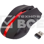 Мышь беспроводная HIPER HOMW-073 черный/красный, 1000 dpi, радиоканал, USB, кнопки - 3, фото9