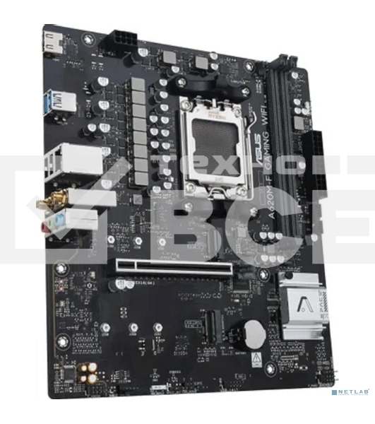Материнская плата ASUS A620M-F GAMING WIFI, AM5, AMD A620, 2xDDR5, 2xM.2, 1xPCIe 4.0 x16, 1xHDMI, 1x2.5Gb LAN, Wi-Fi 6E, Bluetooth 5.3, 2xUSB-A 5Gbps, 2xUSB-A 2.0, 3x3.5 мм, 7.1, mATX