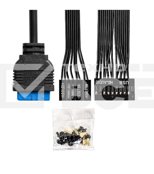 Компьютерный корпус Desktop ExeGate MI-302U-400 (mATX/mini-ITX, TPS400 8см, 1хUSB+1хUSB 3.0, HD аудио, черный)