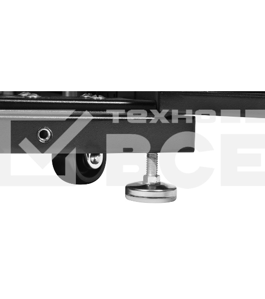 Шкаф серв.ПРОФ нап. 42U (600x1000) дверь перфор., задние двойные перфор., черный, в сборе (ШТК-СП-42.6.10-48АА-9005) (1 коробка)