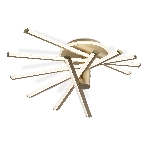 Потолочный светодиодный светильник Ambrella light FL6234 GD золото 96W 3000K-6400K 605*605*200 (ПДУ ИК), фото9