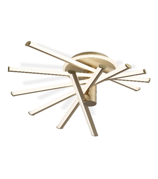 Потолочный светодиодный светильник Ambrella light FL6234 GD золото 96W 3000K-6400K 605*605*200 (ПДУ ИК)