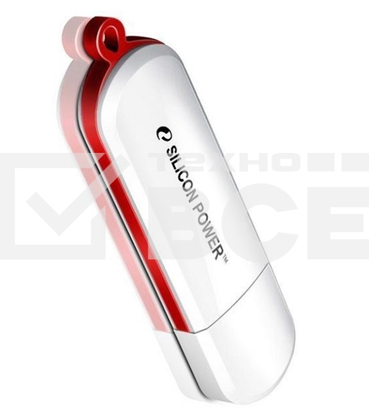 Флеш диск Silicon Power 16Gb LuxMini 320 SP016GBUF2320V1W USB2.0 белый
