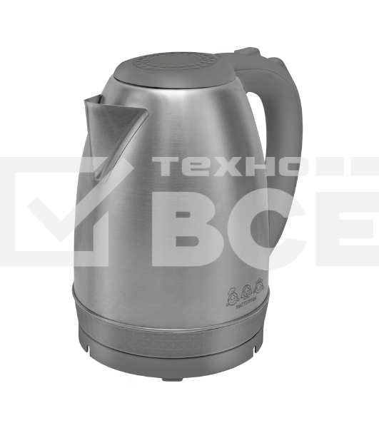 Чайник электрический Мастерица EK-1801М, дымчатый, 1,8л, нержавейка