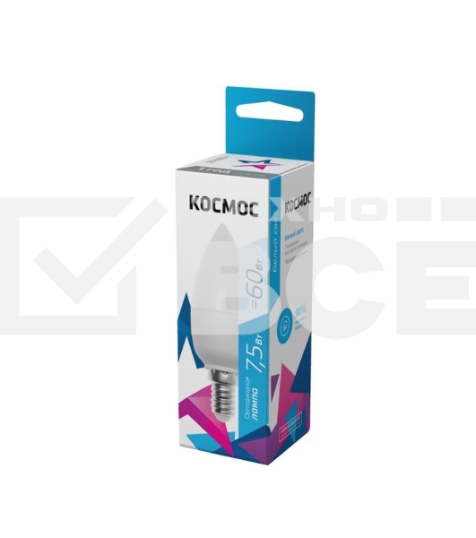 Лампа светодиодная LED BASIC CN 7.5Вт 220В E14 4500К Космос LkecLED7.5wCNE1445