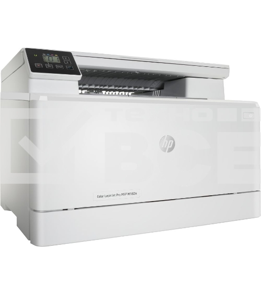 МФУ лазерный HP Color LaserJet Pro MFP M182n (7KW54A), A4, цветной, печ. до 16 стр/мин., 600 x 600 dpi (печать) 1200x1200dpi (скан.), USB, RJ-45, Air Print, Mopria