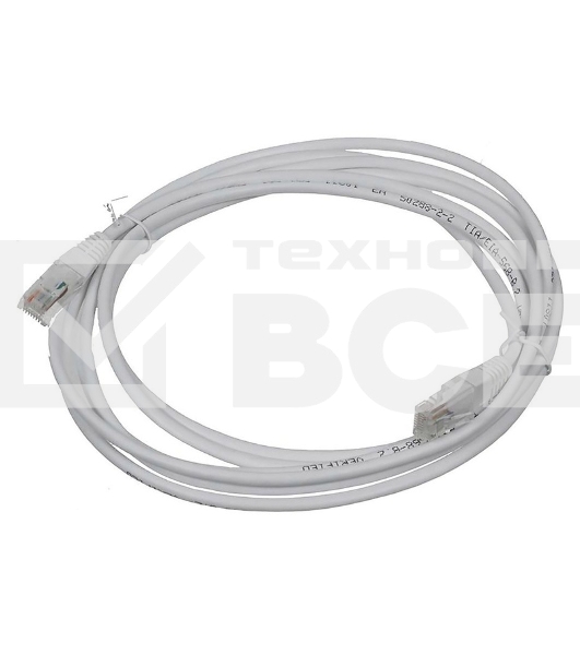 Кабель Patch cord Lanmaster TWT-45-45-3.0/S-GY 3м