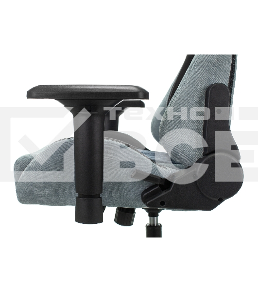 Кресло игровое Бюрократ VIKING 7 KNIGHT BL FABRIC синий текстиль/эко.кожа крестовина металл/пластик