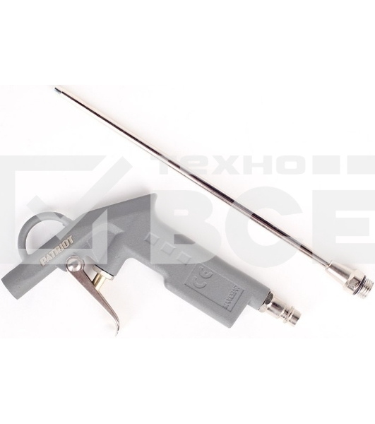 Пистолет продувочный PATRIOT GH 60B10бар 400л/мин длина сопла200мм быстросъем