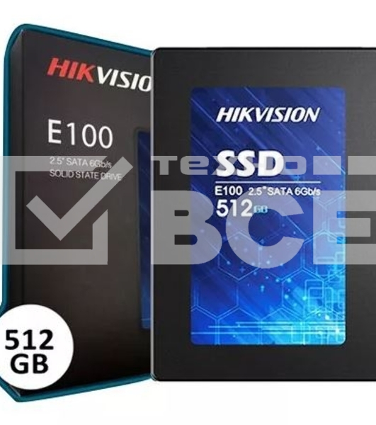 Накопитель SSD Hikvision E100, 512Gb, 2.5