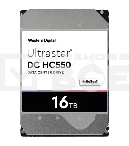 Жесткий диск Western Digital SAS 16TB 7200RPM 12GB/S 512MB DC HC550 0F38357 WD