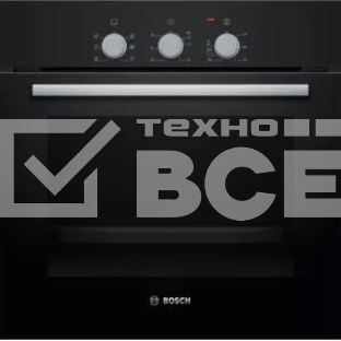 Встраиваемый духовой шкаф Bosch HBF011BA0Q 60 x 60 cm Черный, объем 66 литров