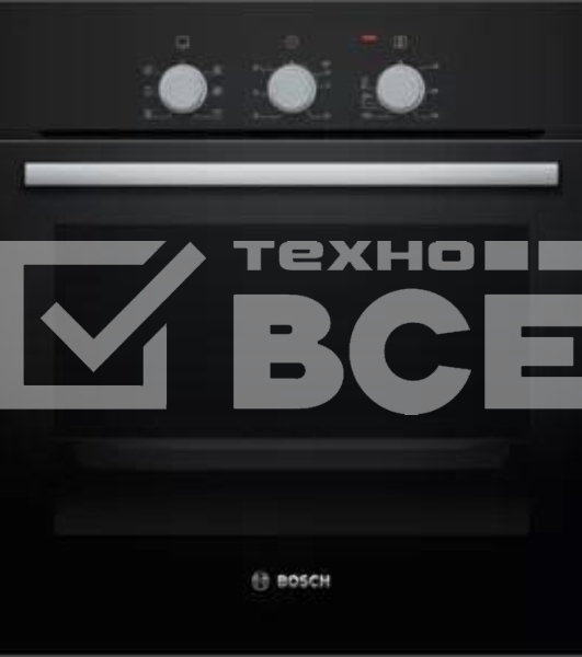 Встраиваемый духовой шкаф Bosch HBF011BA0Q 60 x 60 cm Черный, объем 66 литров