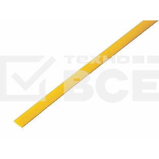 Трубка термоусаживаемая PROconnect ТУТ 5,0/2,5мм, желтая, упаковка 50 шт. по 1м,