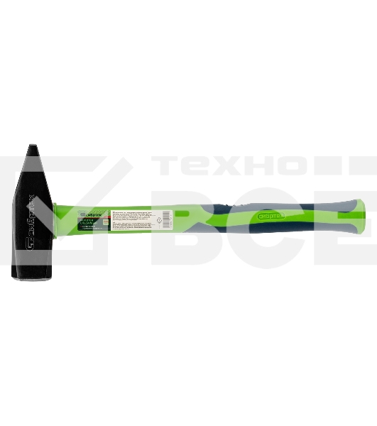 Молоток Сибртех слесарный, 1500 г, фибергласовая обрезиненная рукоятка