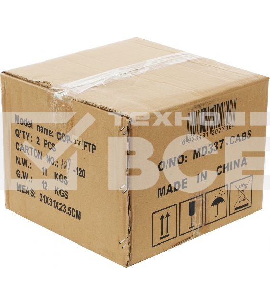 Кабель сетевой Ningbo FTP 4 пары cat5E solid 0.5мм Cu molded 305м серый