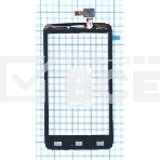 Сенсорное стекло (тачскрин) для Alcatel One Touch Scribe Easy 8000D черное, фото 1