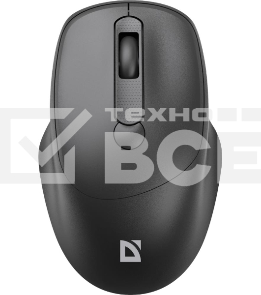 Мышь беспроводная Defender Feam MM-296 черный, 1600 dpi, радиоканал, USB, кнопки - 4