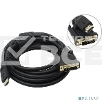 Кабель HDMI AM/DVI(24+1)M, 5м, CU, 1080P@60Hz, 2F, VCOM <CG484GD-5M>, фото15