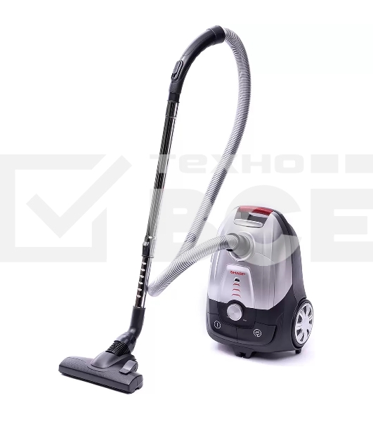 Пылесос Sharp ECJB19RS серебристый, 350/1900 Вт, уборка сухая, пылесборник мешок 2.3 л