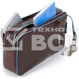 Клатч мужской Piquadro Blue Square AC4221B2/MO, коричневый, натур.кожа